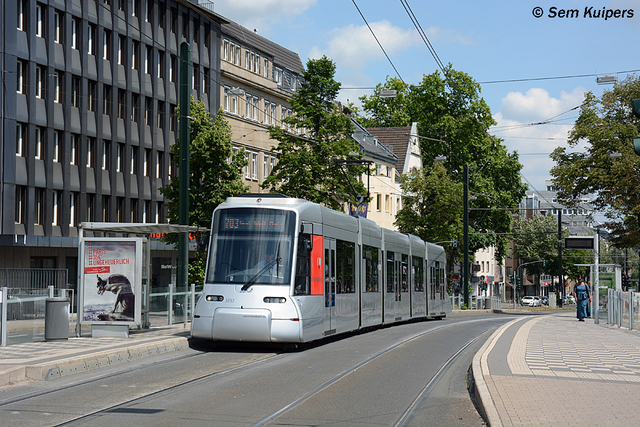 Foto van Rheinbahn NF8U 3357 Tram door RW2014