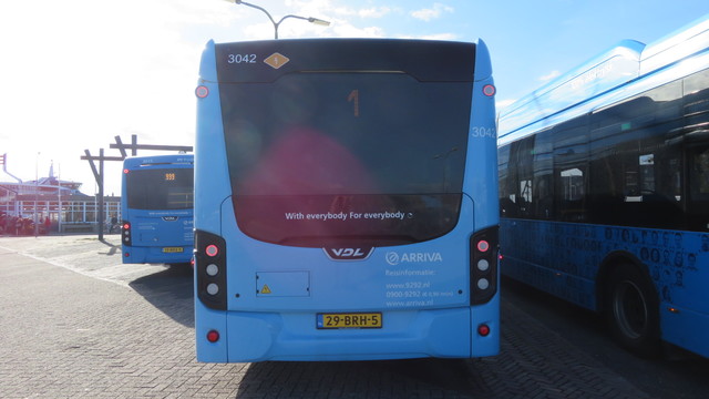 Foto van ARR VDL Citea SLFA-181 Electric 3042 Gelede bus door TreinspotterUtrecht