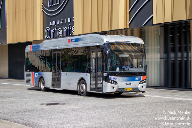 Foto van RET VDL Citea SLE-120 Hybrid 1227 Standaardbus door Busentrein