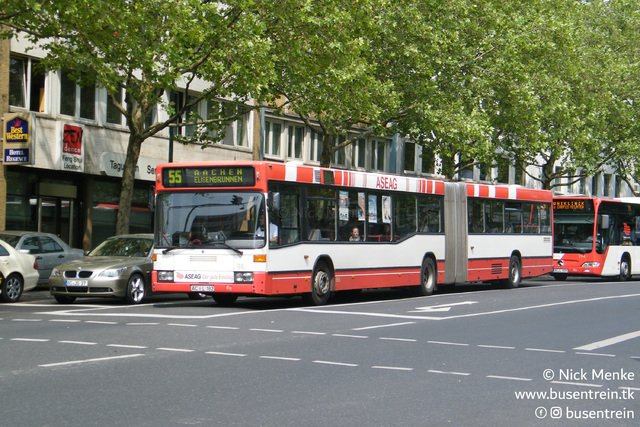 Foto van ASEAG Mercedes-Benz O405 GN 886 Gelede bus door Busentrein