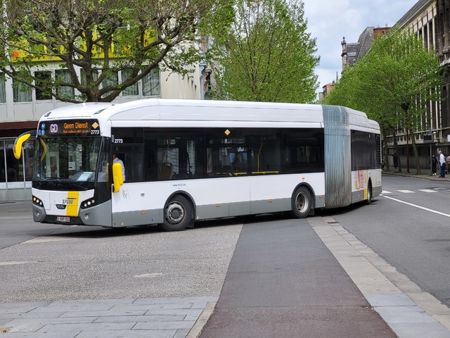 Foto van DeLijn VDL Citea SLFA-180 Hybrid 2773 Gelede bus door VoidecxOV