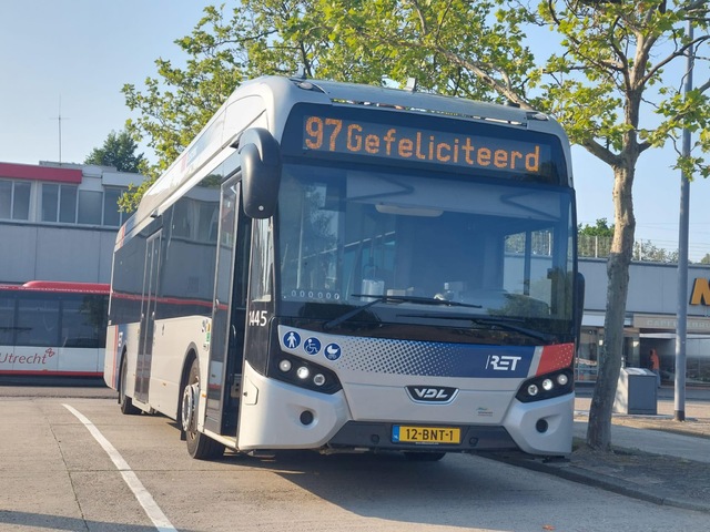 Foto van RET VDL Citea SLF-120 Electric 1445 Standaardbus door BuschauffeurWim
