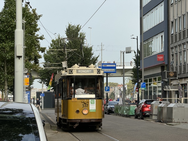 Foto van RoMeO Rotterdamse Vierasser 537 Tram door Stadsbus