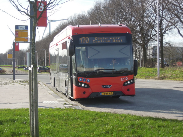Foto van RET VDL Citea SLE-120 Hybrid 1290 Standaardbus door OVSpotterLinschoten