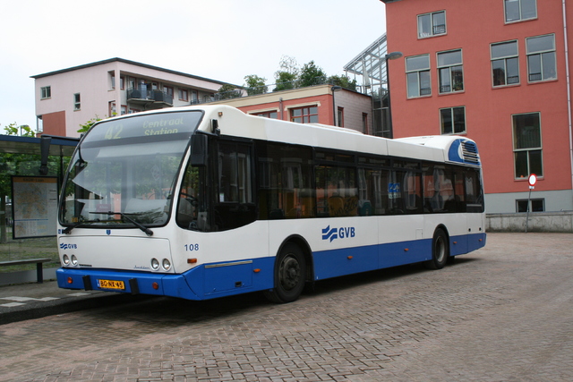 Foto van GVB Berkhof Jonckheer 108 Standaardbus door JaKo177