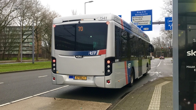Foto van RET VDL Citea SLF-120 Electric 1541 Standaardbus door Rotterdamseovspotter