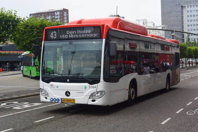 Foto van EBS Mercedes-Benz Citaro NGT Hybrid 5164 Standaardbus door NLRail