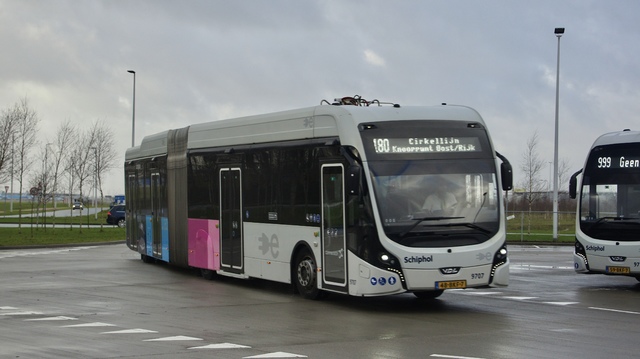 Foto van CXX VDL Citea SLFA-181 Electric 9707 Gelede bus door WartenHoofdstraat