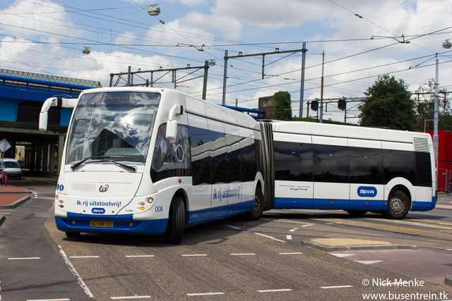 Foto van GVB APTS Phileas Fuel Cell 8 Gelede bus door Busentrein