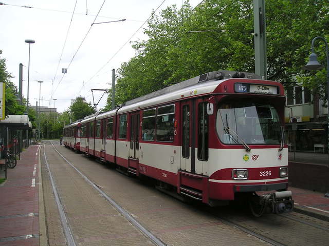 Foto van Rheinbahn GT8S 3226 Tram door_gemaakt Perzik