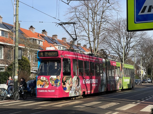 Foto van HTM GTL8 3145 Tram door Stadsbus