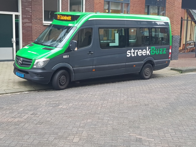 Foto van QBZ Tribus Civitas 6651 Minibus door treinspotter-Dordrecht-zuid