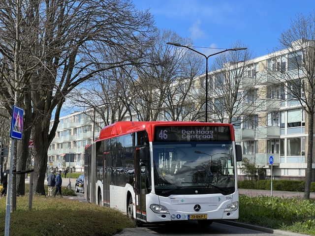 Foto van EBS Mercedes-Benz Citaro G NGT Hybrid 1106 Gelede bus door_gemaakt Stadsbus