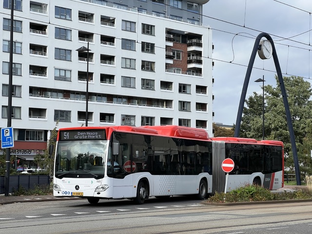 Foto van EBS Mercedes-Benz Citaro G NGT Hybrid 1105 Gelede bus door_gemaakt Stadsbus