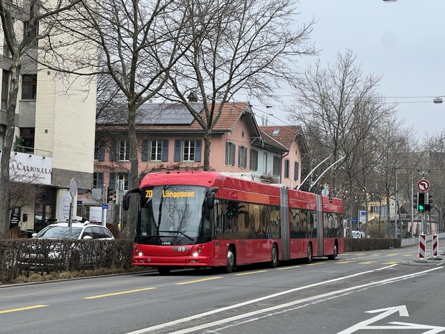 Foto van Bernmobil Hess LighTram 49 Dubbelgelede bus door Stadsbus