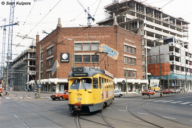 Foto van HTM Haagse PCC 1106 Tram door RW2014