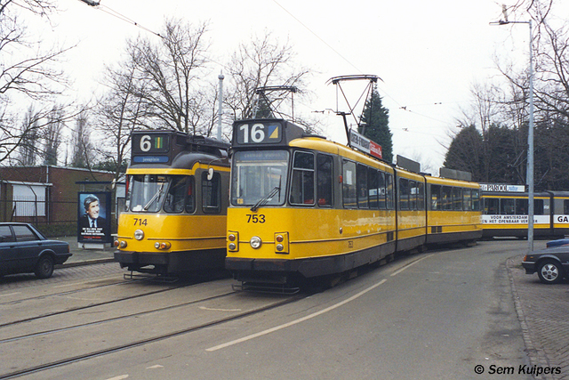 Foto van GVB 8G-tram 753 Tram door RW2014