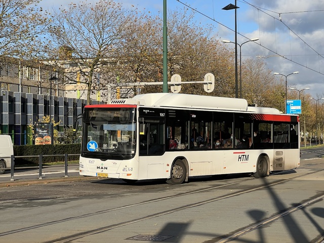 Foto van HTM MAN Lion's City CNG 1067 Standaardbus door Stadsbus