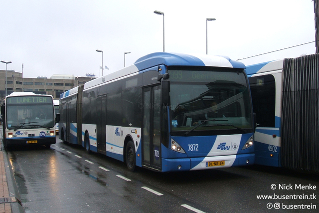 Foto van GVU Van Hool AG300 7872 Gelede bus door Busentrein