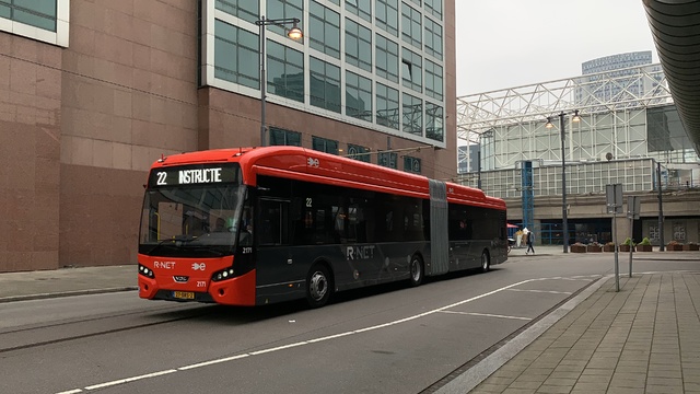 Foto van GVB VDL Citea SLFA-180 Electric 2171 Gelede bus door_gemaakt Stadsbus