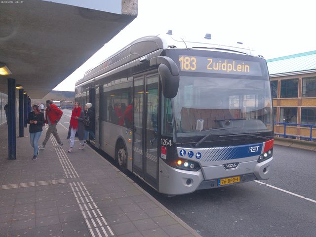 Foto van RET VDL Citea SLE-120 Hybrid 1264 Standaardbus door retdamian15