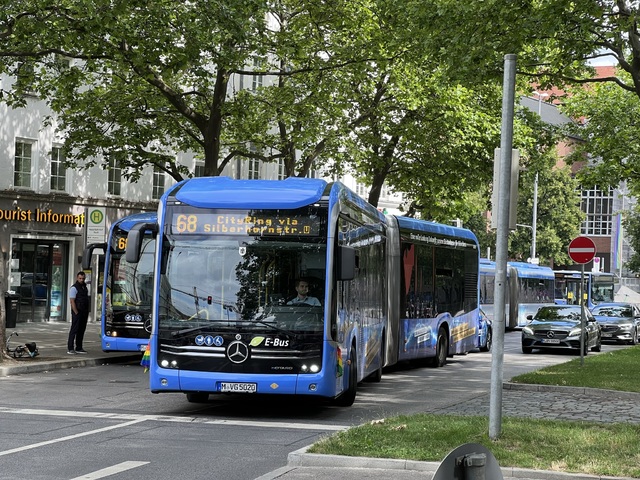 Foto van MVG Mercedes-Benz eCitaro G 5020 Gelede bus door_gemaakt Stadsbus