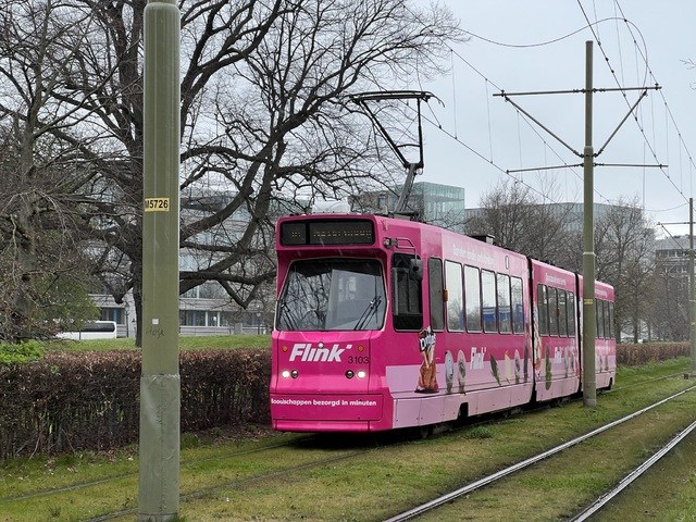 Foto van HTM GTL8 3103 Tram door Stadsbus