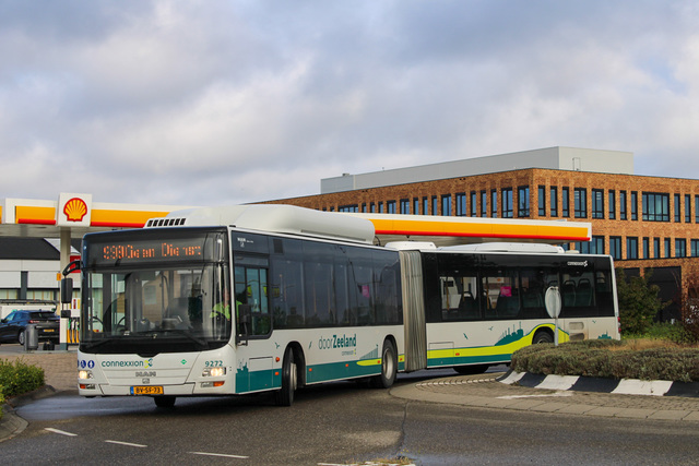 Foto van CXX MAN Lion's City G CNG 9272 Gelede bus door busspotteramf