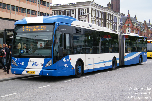 Foto van GVU Van Hool AG300 4640 Gelede bus door Busentrein