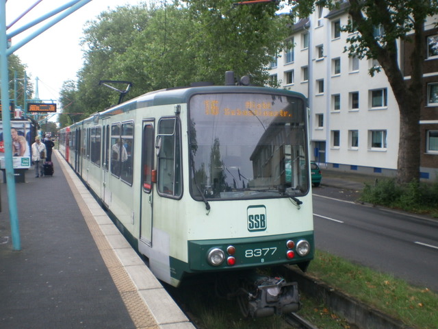 Foto van SWBV Stadtbahnwagen B 8377 Tram door Perzik