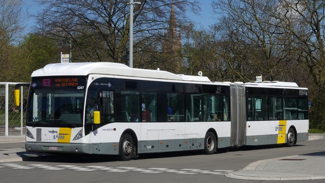 Foto van DeLijn Van Hool AG300 5247 Gelede bus door_gemaakt WDK6761G1