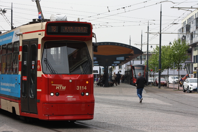 Foto van HTM GTL8 3114 Tram door Tramspoor