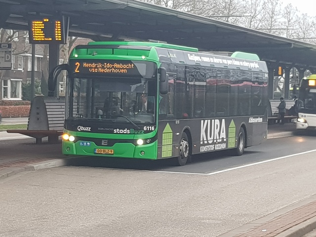 Foto van QBZ Ebusco 2.2 (12mtr) 6116 Standaardbus door treinspotter-Dordrecht-zuid