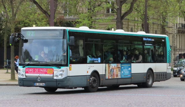Foto van RATP Irisbus Citelis (12mtr) 5131 Standaardbus door vervoerspotter