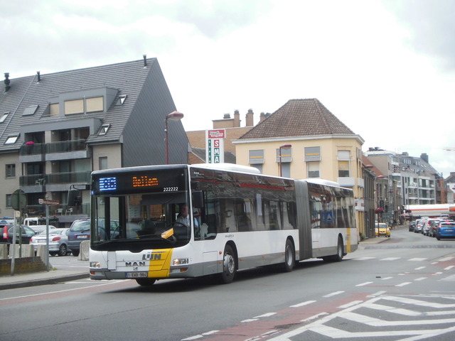 Foto van DeLijn MAN Lion's City G 222222 Gelede bus door BusfanTom