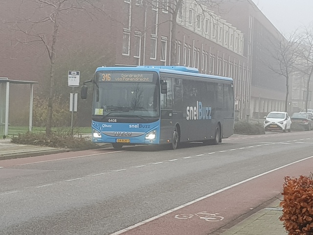 Foto van QBZ Iveco Crossway LE (13mtr) 6408 Standaardbus door_gemaakt treinspotter-Dordrecht-zuid