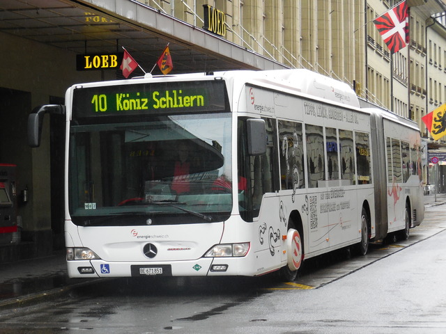 Foto van Bernmobil Mercedes-Benz Citaro G CNG 851 Gelede bus door Stadsbus
