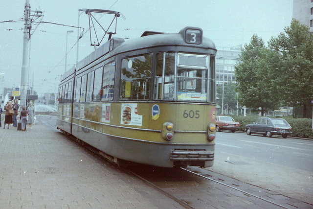 Foto van RET Rotterdamse Düwag GT6 605 Tram door JanWillem