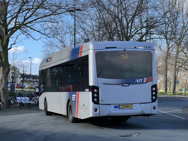 Foto van RET VDL Citea SLF-120 Electric 1449 Standaardbus door Stadsbus