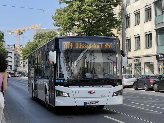 Foto van Rheinbahn Güleryüz Ecoline 12 9171 Standaardbus door Stadsbus