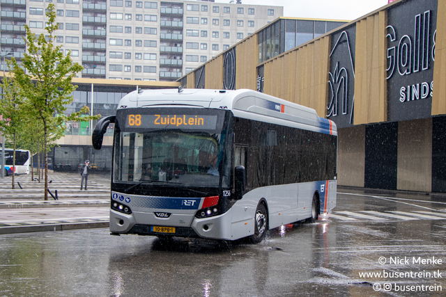 Foto van RET VDL Citea SLE-120 Hybrid 1256 Standaardbus door Busentrein