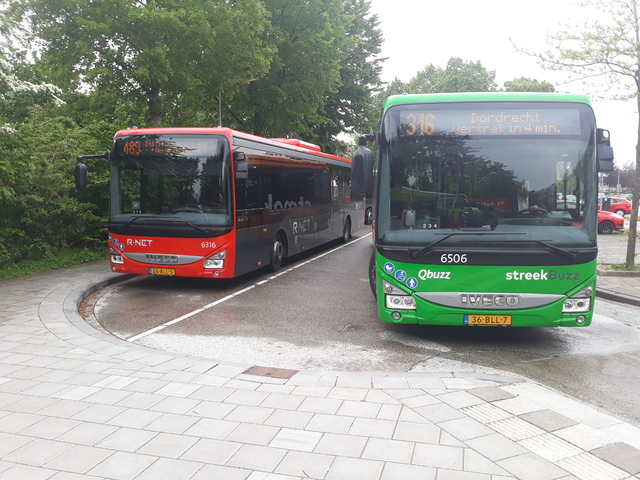 Foto van QBZ Iveco Crossway LE (13mtr) 6316 Standaardbus door_gemaakt treinspotter-Dordrecht-zuid