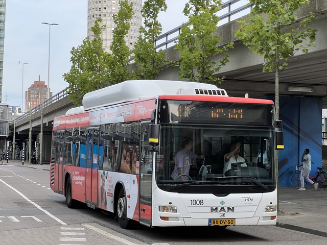 Foto van HTM MAN Lion's City CNG 1008 Standaardbus door Stadsbus
