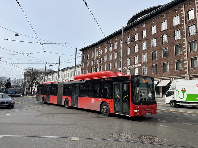 Foto van NobinaNO MAN Lion's City GL CNG 1295 Gelede bus door Stadsbus
