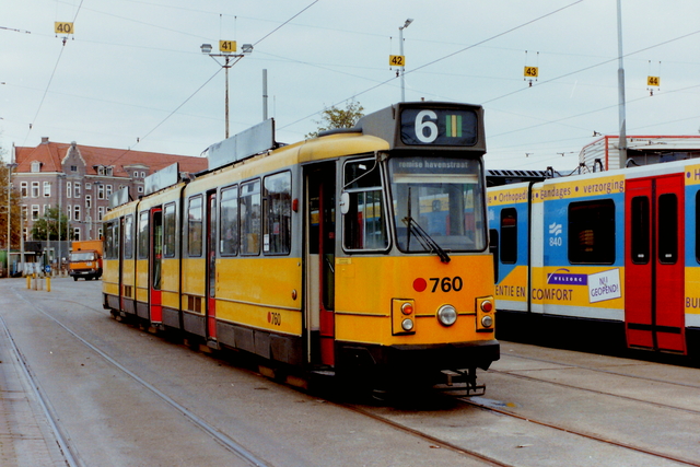 Foto van GVB 8G-tram 760 Tram door CN6635