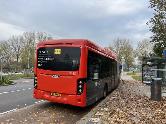 Foto van CXX VDL Citea SLFA-180 Electric 9785 Gelede bus door_gemaakt Stadsbus