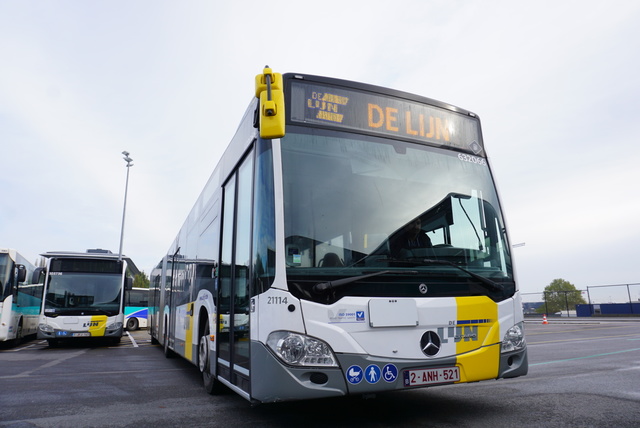 Foto van DeLijn Mercedes-Benz Citaro G Hybrid 632066 Gelede bus door Delijn821