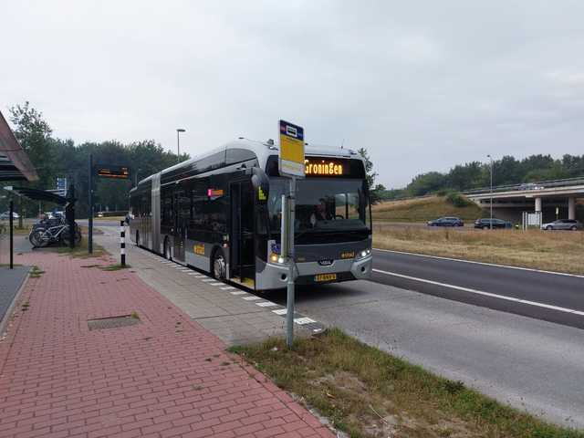 Foto van QBZ VDL Citea SLFA-180 Electric 7052 Gelede bus door_gemaakt Draken-OV