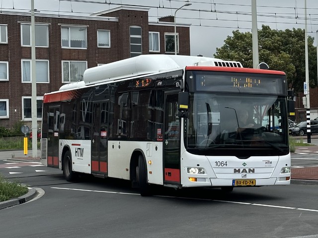 Foto van HTM MAN Lion's City CNG 1064 Standaardbus door Ovzuidnederland