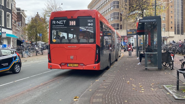 Foto van CXX Ebusco 2.2 (18mtr) 9824 Gelede bus door Rotterdamseovspotter
